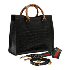 Gucci　バンブーダイアナ　クロコダイル　レザーショルダーバッグ　札幌市中央区